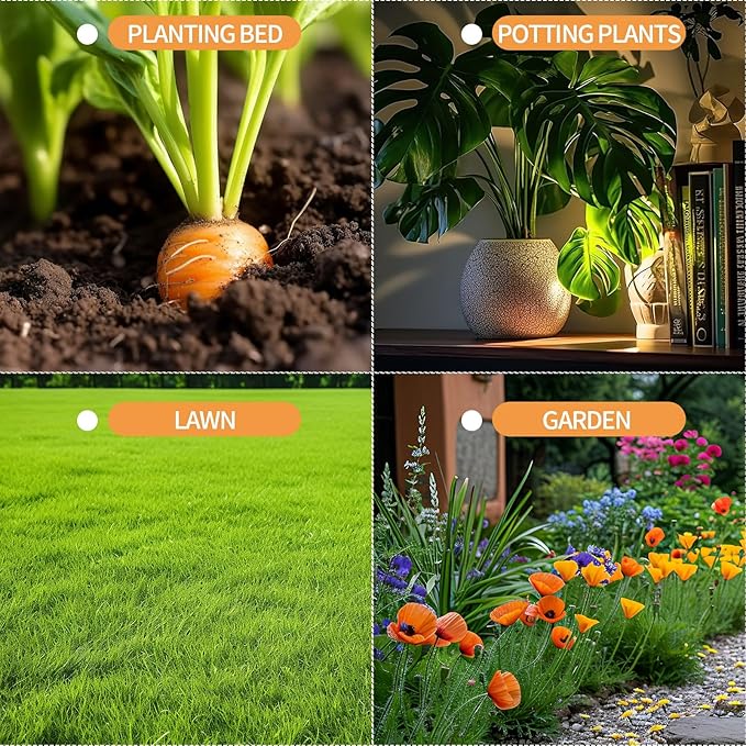 Soil Moisture Meter, Plants Moisture Meter Upgraded-Large Screen-Soil Hygrometer with Light- Plant Water Meter for Indoor and Outdoor Hous Plants, Garden, Farm, Lawn Soil Tester-Snowhite
