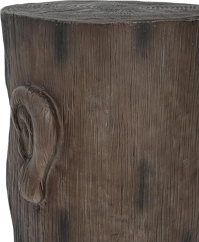 14.1" Side Table,Easter Island Moai Statue Pedestal End Table Stool,for Home Patio Deck Sunroom Garden Balcony Yard Lawn,Light Grey