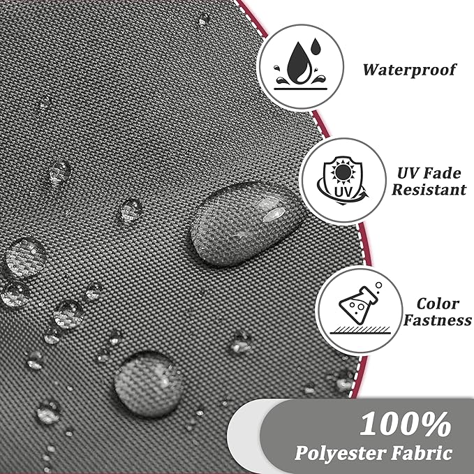 14-Piece Outdoor Cushions for Patio Furniture Thick Outdoor Chair Cushions 5" Foam High-Density Water-Resistant Deep Seat Cushion for 6-Seat Sectional Sets Liner&Cover Light Grey