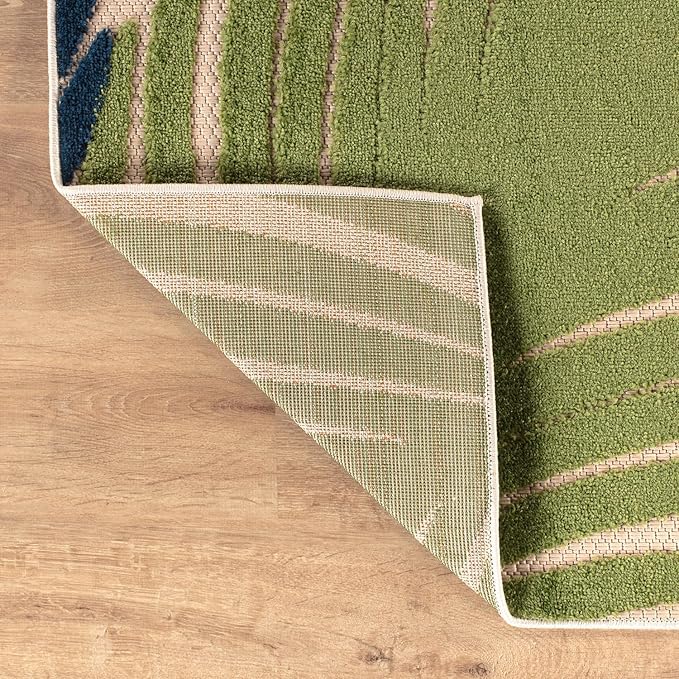 Rugshop Lucca Contemporary Floral Indoor/Outdoor 2' 7" X 8' Multi
