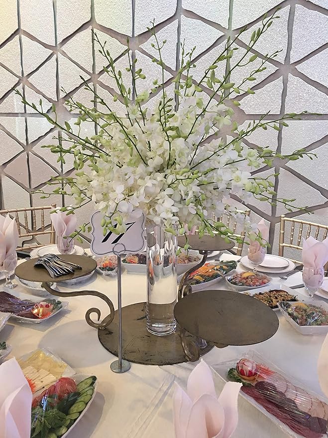 WGV Cylinder Vase Bulk, Width 6", Height 20", Clear Glass Container Terrarium Candle Holder for Wedding Centerpiece, Party Event, Home Office Decor, 6 Pieces