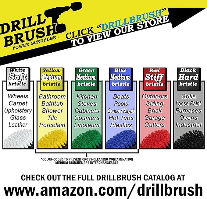Cleaning Supplies - Truck Accessories - Detailing Brush - Carpet Cleaner Brush - Car Cleaning Brush - Professional Car Detailing Kit - Tire Cleaning Brush - Car Accessories for Men - Power Scrub Brush