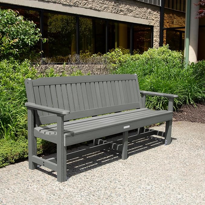 Sequoia Professional CM-BENSQ62-CGE Commercial Grade Exeter 6 Foot Garden Bench, Coastal Teak