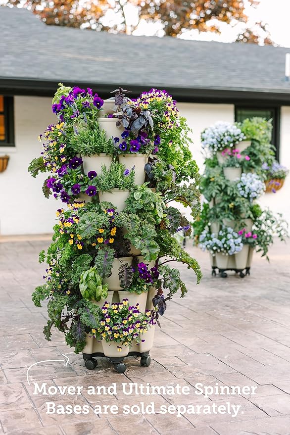 Greenstalk 7 Tier Leaf Planter (Stunning Stone)
