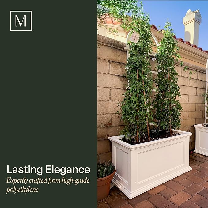 Mayne 5826-ES Polyethylene Patio Planter, 20x20, Espresso