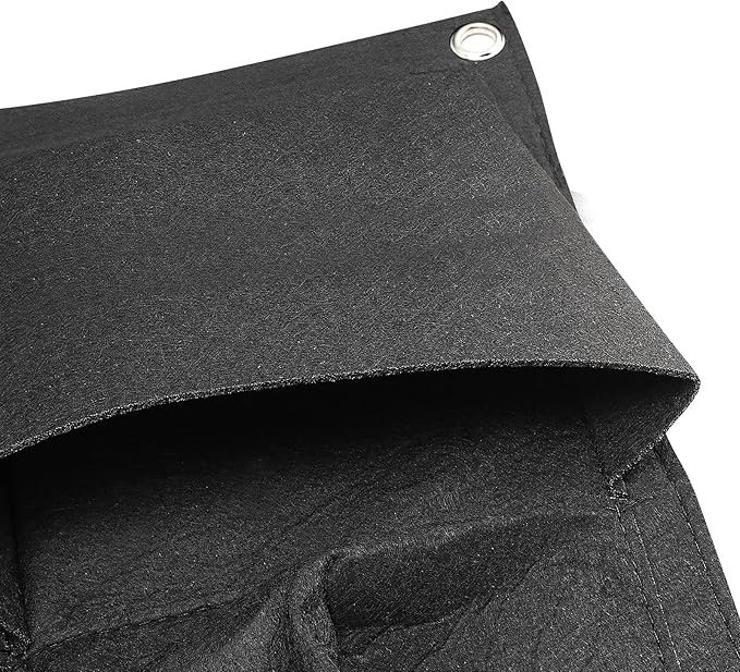 MANCHAP 36 Pockets Vertical Garden Wall Planter, Hanging Wall Planter Pockets, Vertical Hanging Wall Planter for Flower Vegetable Indoor and Outdoor, Black