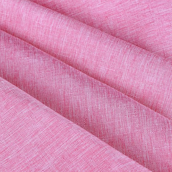 Outdoor Tablecloth Wrinkle-Free Stain Resistant Waterproof Polyester Fabric Table Cover with Zipper Umbrella Hole for Picnic/Party/Dinner/Patio Garden(70inch Round,Zippered,Pink)