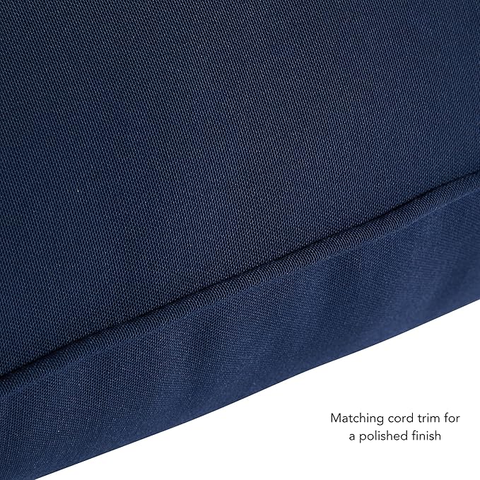 Greendale Home Fashions 2-Piece Outdoor Deep Seat Cushion Set, Midnight