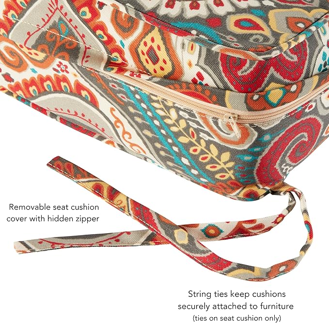 Greendale Home Fashions 2-Piece Outdoor Deep Seat Cushion Set, Painted Desert