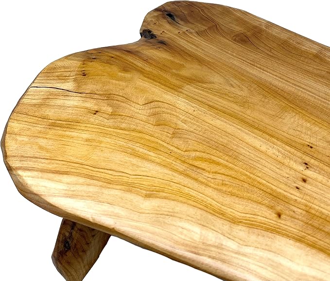 THY COLLECTIBLES Natural Tree Stump Stool Live Edge Cedar Wood Plant Stand, Stool, Garden Bench, Side Table (L13.5 x W11 x H15)