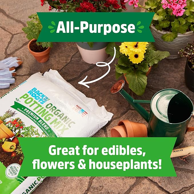 Back to The Roots 25.7qt (1 Cubic ft) All Purpose Premium Blend Organic Potting Mix
