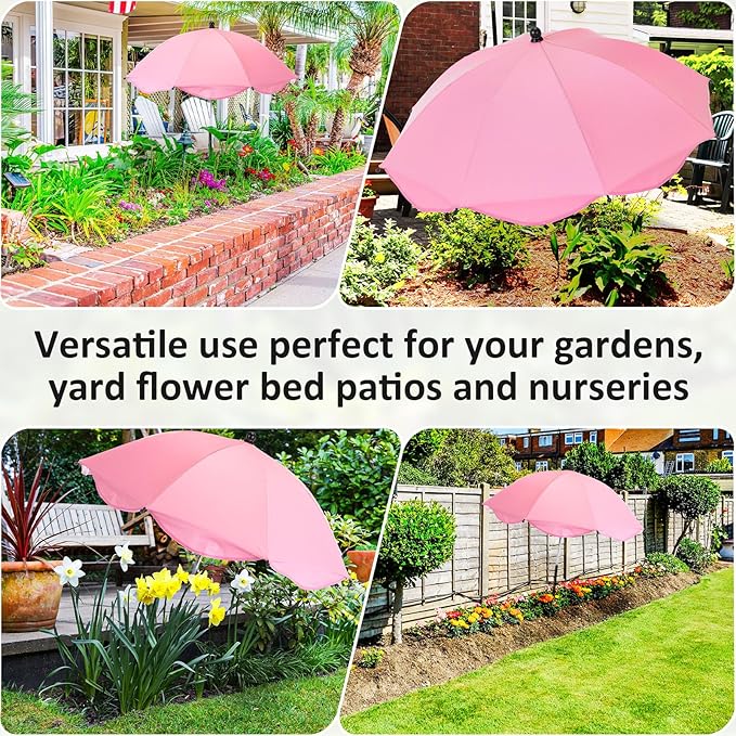 26 Inch Plant Umbrellas for Outdoor Plants Garden Umbrella Shade for Potted Plant, Garden Bed Flower Pot Provide Shade to ‌Defend Blazing Sun