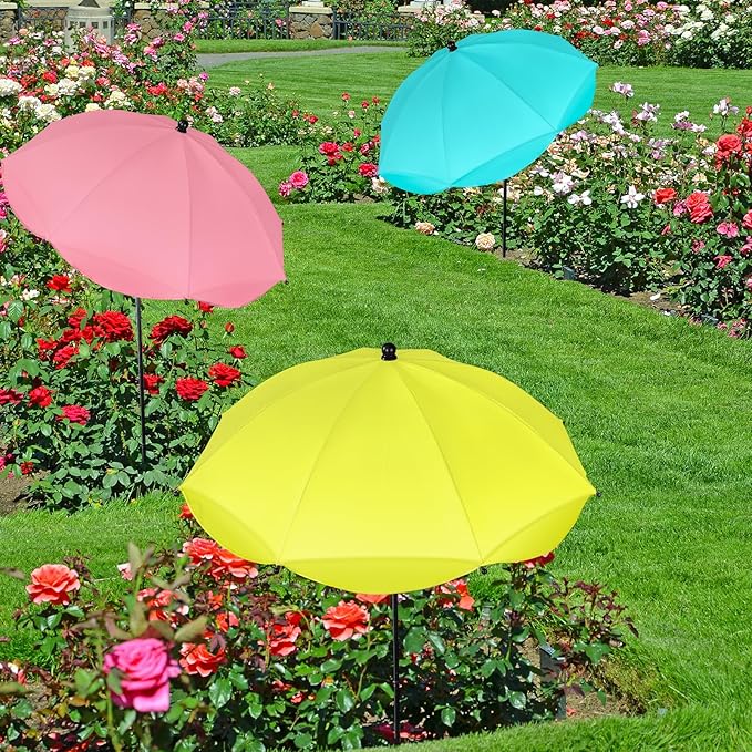 Plant Umbrellas for Outdoor Plants, Adjustable Garden Shade Umbrella Larger Size Plants Shade Cover Umbrella Sun Protection for Potted Plants Garden Beds from Direct Sunlight