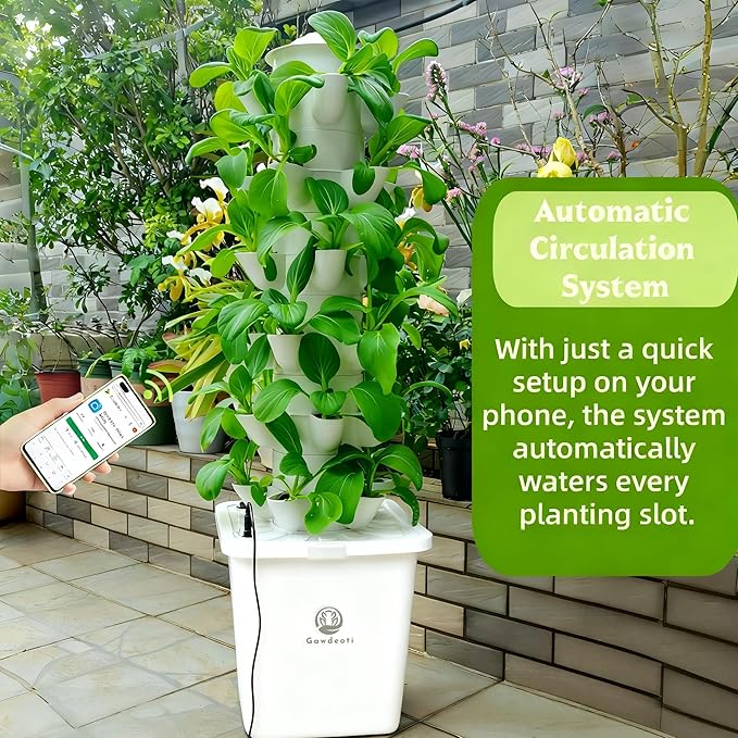 Hydroponic Growing System Kit - Indoor Smart Hydroponic Vertical Garden,Hydroponic Vegetable System,30 Pods,with Pump System and Automatic Timer, Gardening Gift