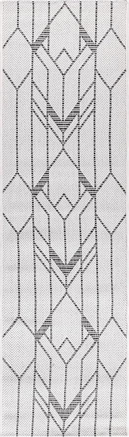 Keen Home Design Terrace Outdoor Runner Rug - 26"x67" Washable Indoor/Outdoor Rug for Patio, Kitchen, Balcony, Beach, Garden, Deck and Porch, Size: 2'2" x 5'7", Nelian