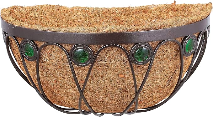 Arcadia Emerald Series Wall Manger Planter, 16-Inch
