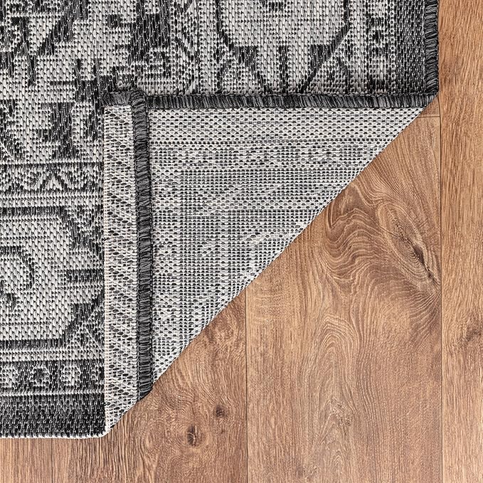 Keen Home Design Terrace Outdoor Runner Rug - 26"x91" Washable Indoor/Outdoor Rug for Patio, Kitchen, Balcony, Beach, Garden, Deck and Porch, Size: 2'2" x 7'7", Medallion