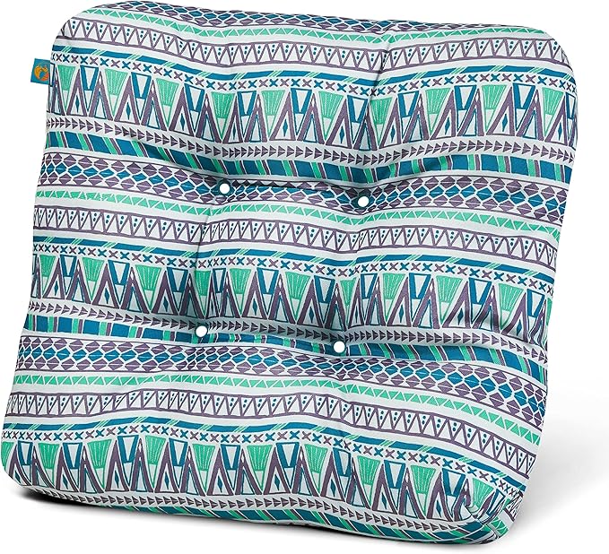 Duck Covers Water-Resistant Indoor/Outdoor Seat Cushions, 19 x 19 x 5 Inch, 2 Pack, Lilac Festival, Outdoor Patio Cushions