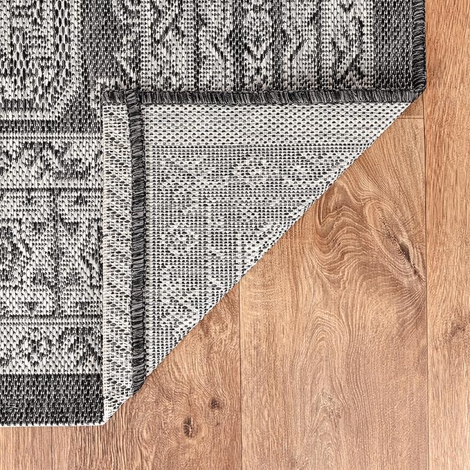 Keen Home Design Terrace Outdoor Area Rug - 10x14 Washable Indoor/Outdoor Rug for Patio, Kitchen, Balcony, Beach, Garden, Deck and Porch, Size: 10'x14'
