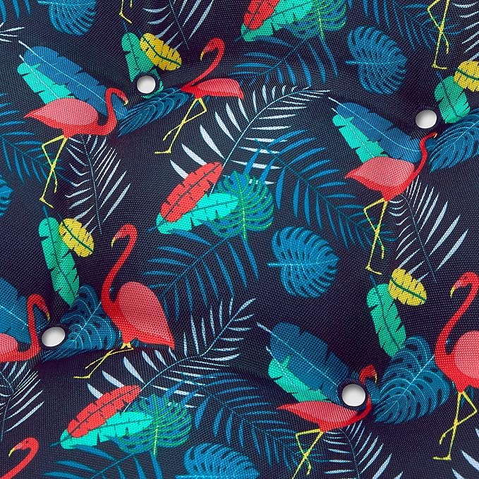 DUCKCOVERS® Water-Resistant Indoor/Outdoor Seat Cushions, 19 x 19 x 5 Inch, 2 Pack, After Party Flamingo, Outdoor Patio Cushions