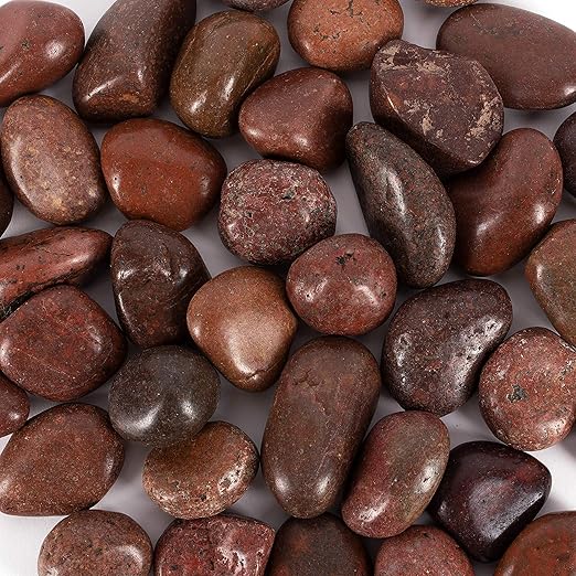 5 lbs Approx. 45 River Rocks Pebbles for Plants Natural Decorative Polished Stones for Planters Succulent Rocks Aquarium Gravel (1.6-2.4 Inches)