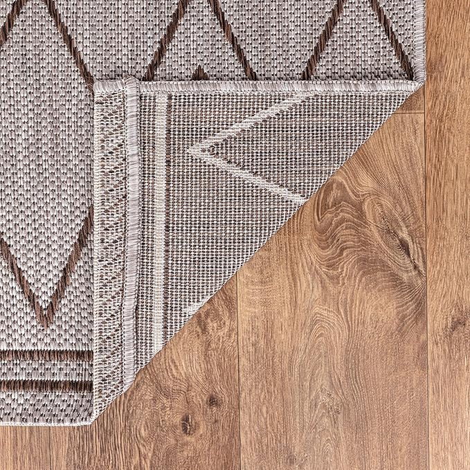 Keen Home Design Terrace Outdoor Throw Rug - 36"x60" Washable Indoor/Outdoor Rug for Patio, Kitchen, Balcony, Beach, Garden, Deck and Porch, Size: 3' x 5', Moroccan