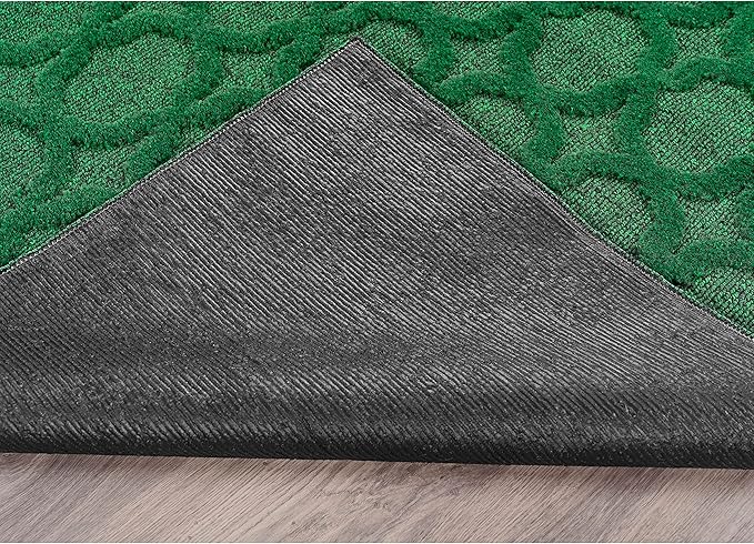 Garland Rug Garden Trellis 7 ft. x 10 ft. Indoor/Outdoor Area Rug Outdoor Waterproof Rug for Patio, Camping Rugs, RV, Porch, Deck, Camper, Balcony, Backyard for High-Traffic Areas, Green