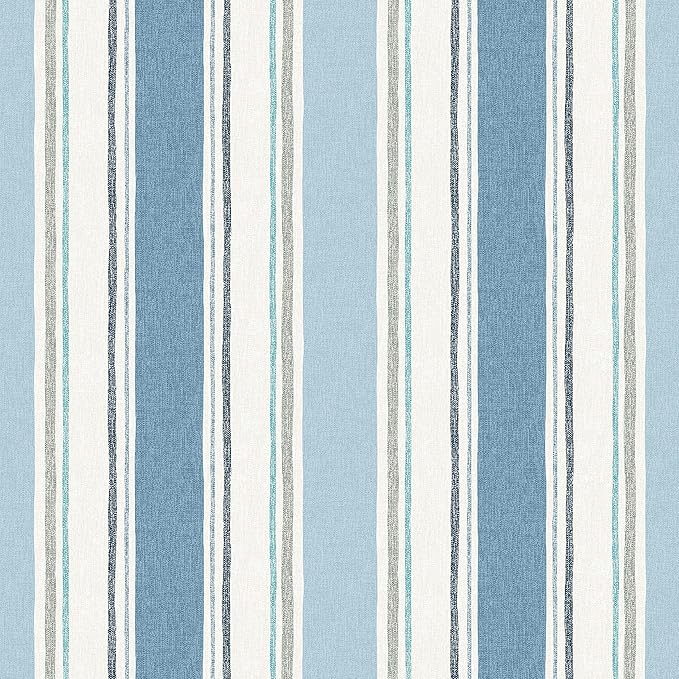 Arden 4-Pack Outdoor Patio Dining Chair Cushion, 20x44, Rain-Proof Seat Pad, Fade-Resistant Outdoor Cushion French Blue Linen Stripe