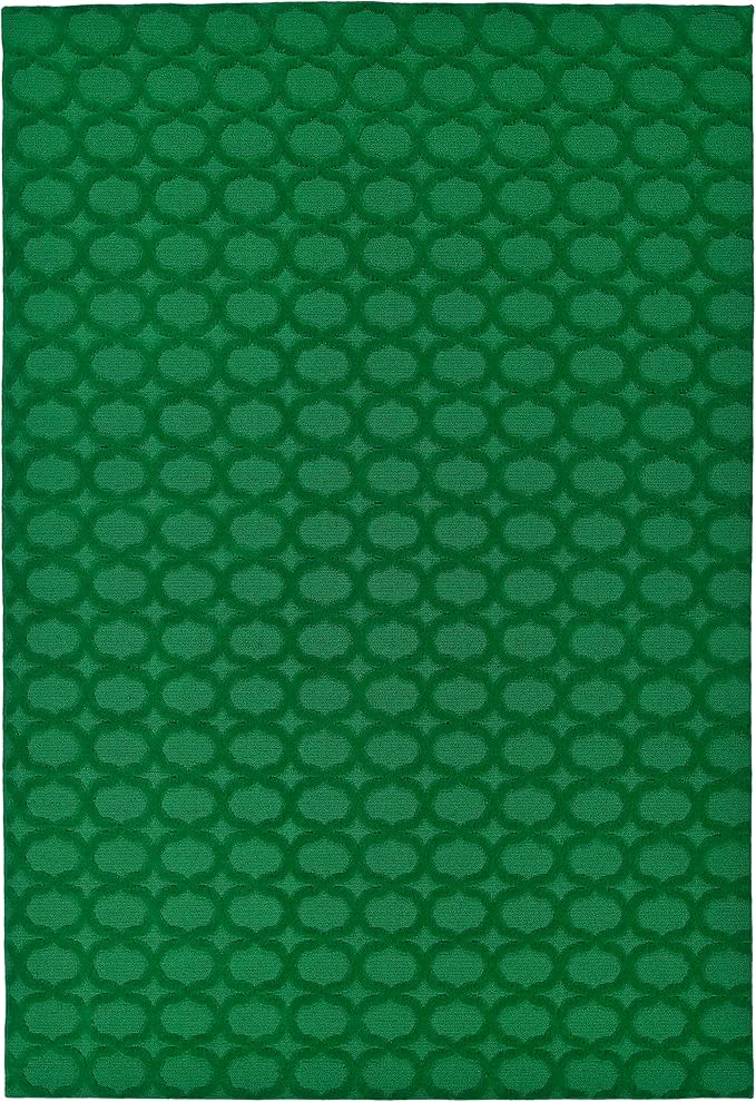 Garland Rug Garden Trellis 7 ft. x 10 ft. Indoor/Outdoor Area Rug Outdoor Waterproof Rug for Patio, Camping Rugs, RV, Porch, Deck, Camper, Balcony, Backyard for High-Traffic Areas, Green