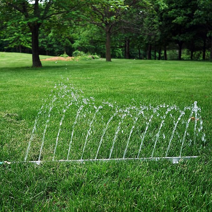 Lawn Mower Deck Cleaner - No More Scraping - Blast Away Grass Clippings with Water from a Garden Hose - Strong, All Metal Design with 13 Spouts
